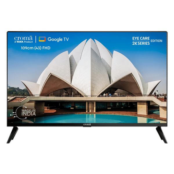 Buy Croma 109 cm 43 inch Full HD LED Smart Google TV with Bezel